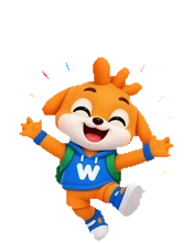 Wozee jumping with joy